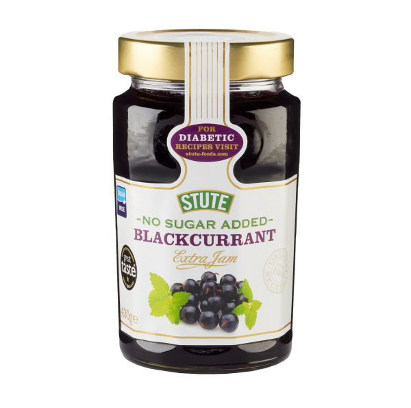 Stute - No Suger Added - Blackcrrant Extra Jam (UK)