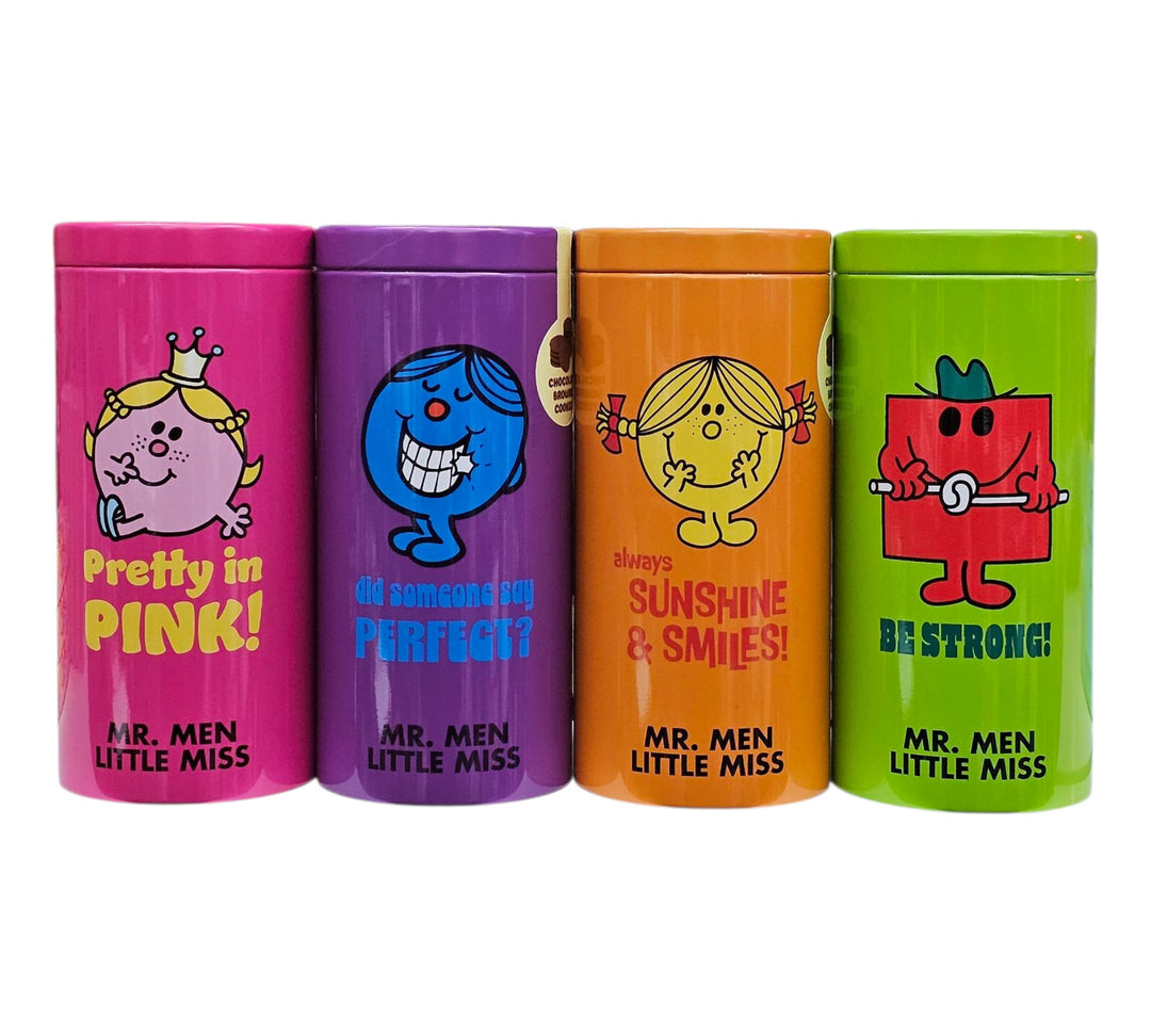 Mr. Men Little Miss Gift Tins - Filled With Chocolate Brownie Cookies (UK)