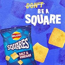 Walkers Squares - Salt and Vinegar (UK)