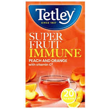 Tetley Tea - Super Fruit Boost - Peach & Orange (UK)