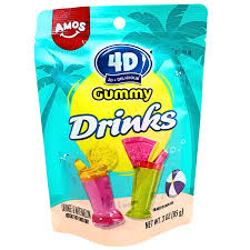 AMOS - 4D Gummy Drinks - Orange & Watermelon (US)