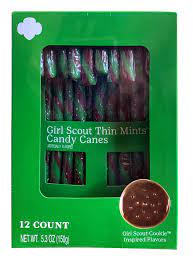 Girl Scouts - Thin Mints Candy Canes (US)