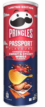 Pringles - PASSPORT Flavours - Chinese Style SWEET & STICKY Wings Flavour (UK)