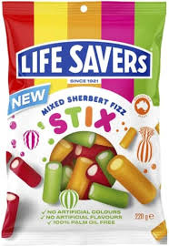 Life Savers -STIX - Mixed Sherbert Fizz (Australia)