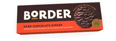 BORDER - Dark Chocolate Ginger Biscuits (UK)