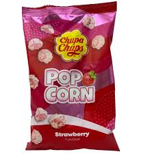 Chupa Chups - POPCORN - STRAWBERRY Flavour (UK)