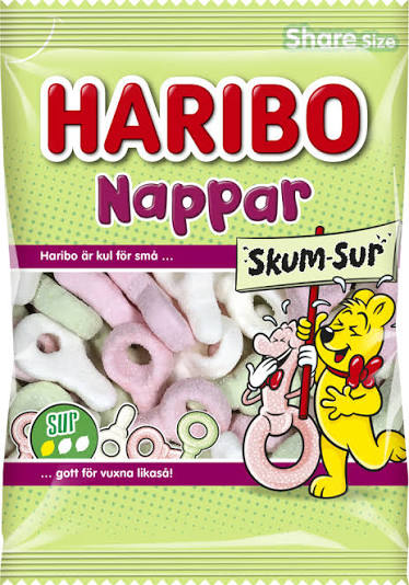 Haribo - Napper Skum-Sur (Sour Foam Keys) - (Sweden)