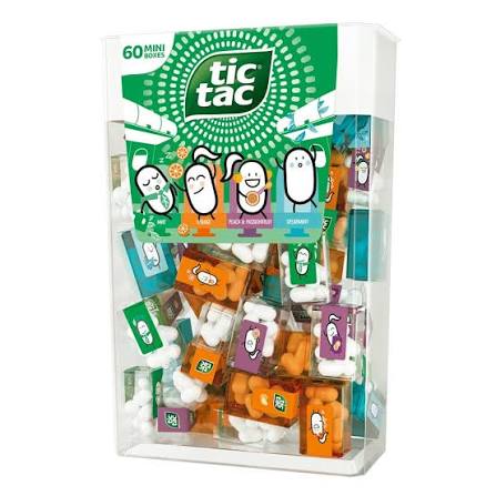 Tic Tac - Giant Container with 60 mini boxes in 4 flavours (UK)