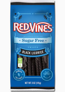 RED VINES - Sugar Free Twists - Black Licorice (US)