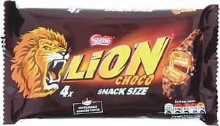 Nestle - LION BAR 4 Pack Snack Size UK)