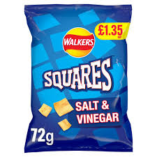 Walkers Squares - Salt and Vinegar (UK)