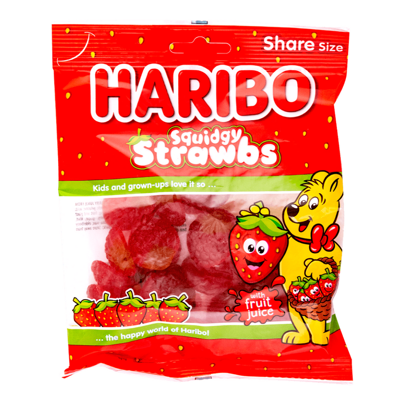 Haribo - Squidgy Strawberries (UK)