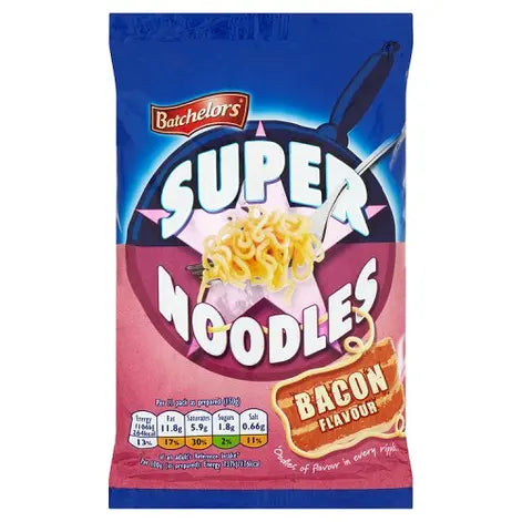 Batchelors SUPER NOODLES - Bacon Flavour (UK)