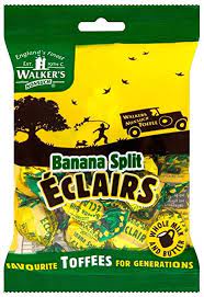 Walkers Toffee - Banana Split Eclairs (UK)