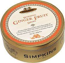 Simpkins - Warming Ginger Fruit Drops (UK)